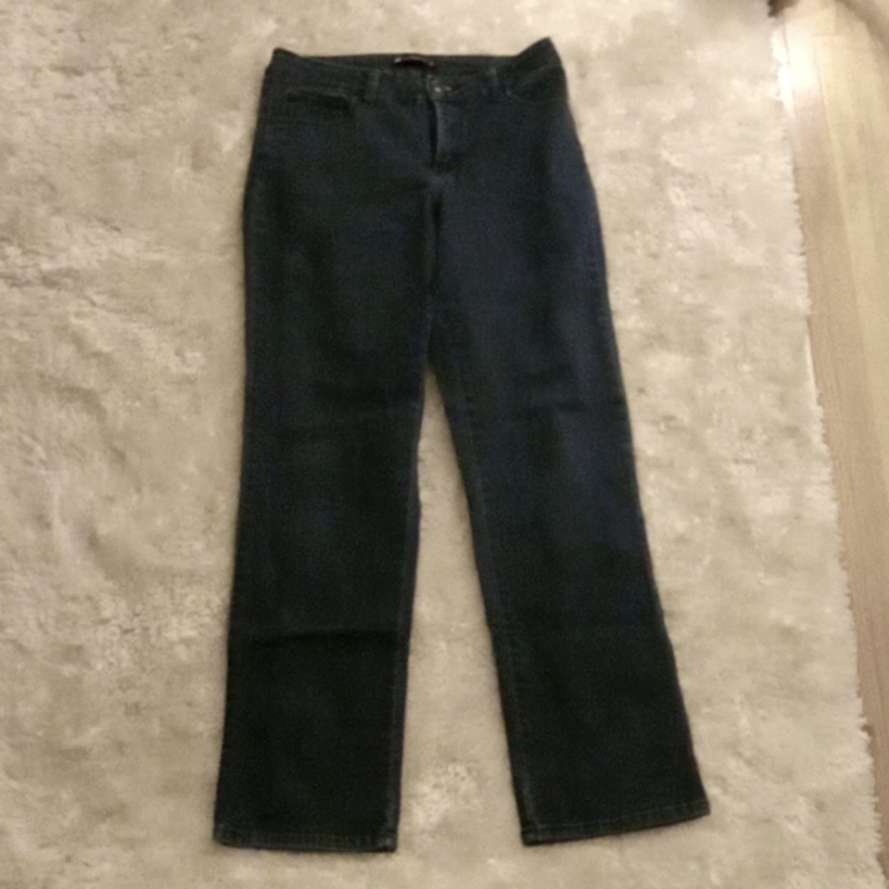 Women's LEE CLASSIC FIT Dark Wash Straight Leg Jeans, Size 12